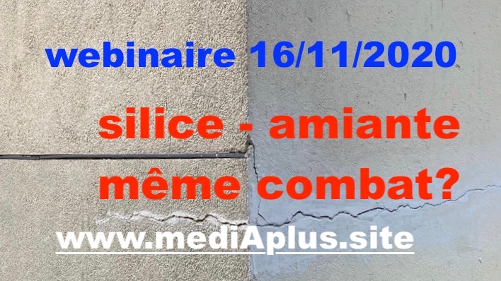 WEBINAIRE A+: SILICE – AMIANTE: MÊME COMBAT?