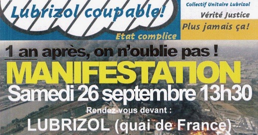 LUBRIZOL: 15 mois déjà! 4777 citoyen.ne.s pour l’enquête de Santé Publique France